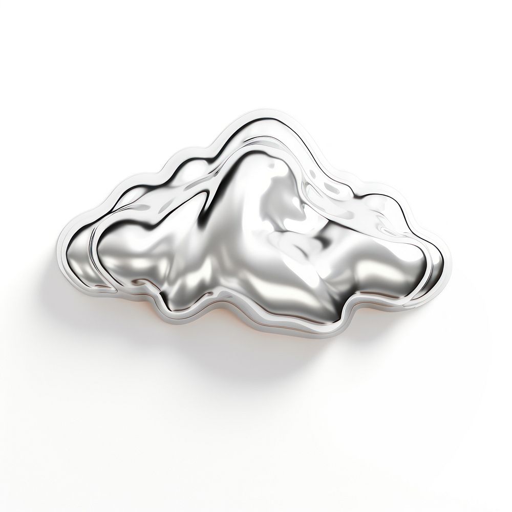 A cloud silver jewelry metal. AI generated Image by rawpixel.