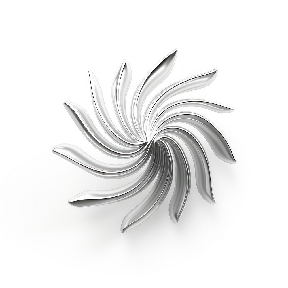 A sun pattern silver shape. AI generated Image by rawpixel.