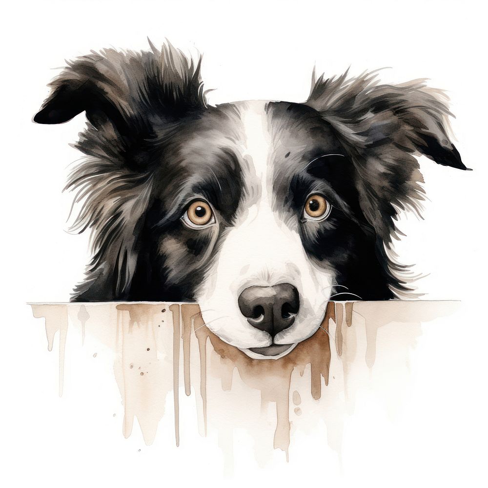Collie mammal animal dog. AI generated Image by rawpixel.