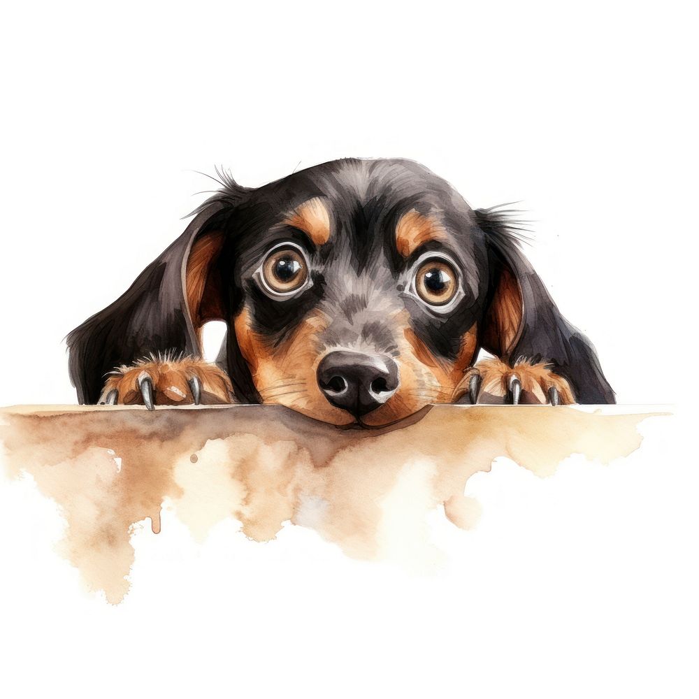 Dachshund animal mammal hound. AI generated Image by rawpixel.