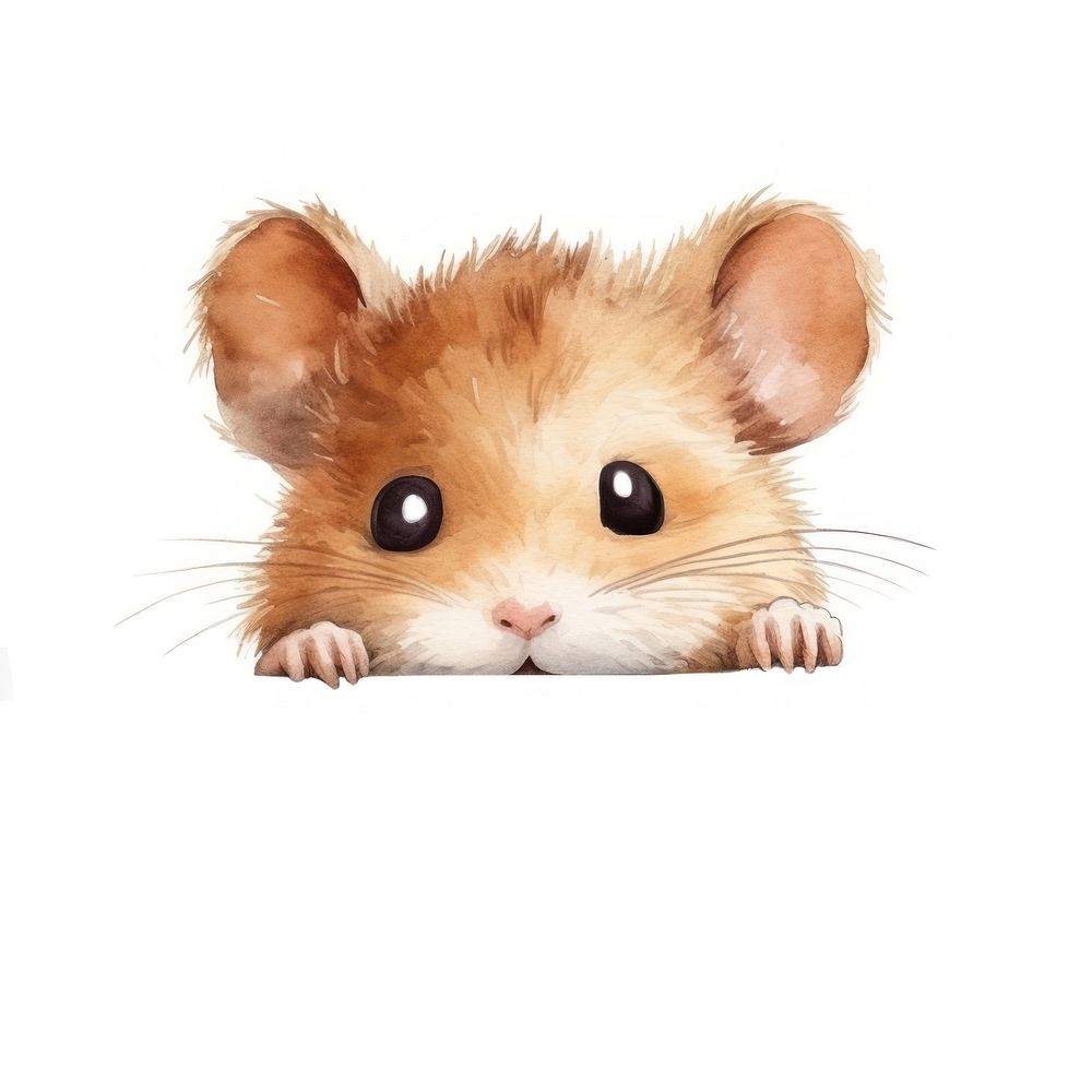 Peeking Hamster hamster rat animal. AI generated Image by rawpixel.