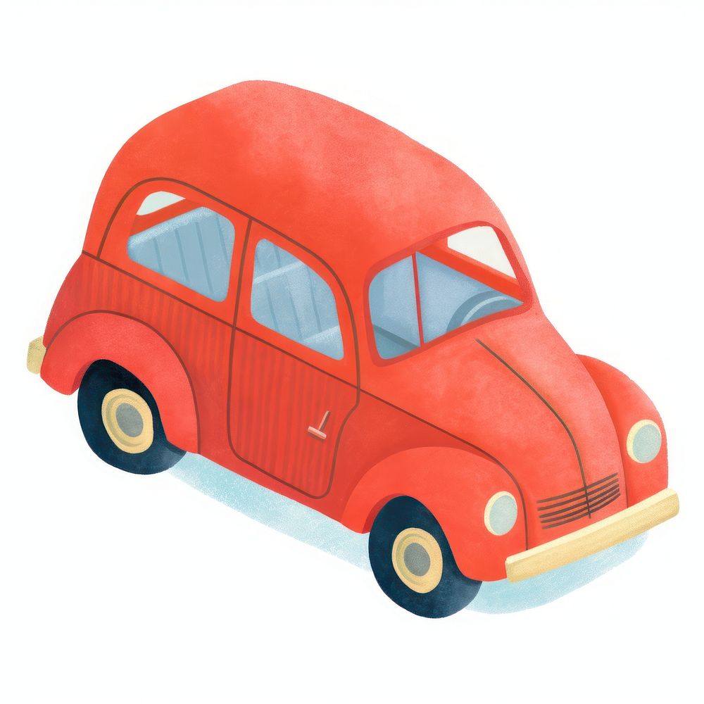 A red car vehicle white background transportation. AI generated Image by rawpixel.