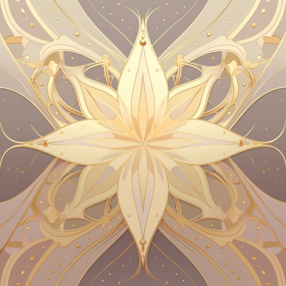 Star pattern gold line. AI generated Image by rawpixel.