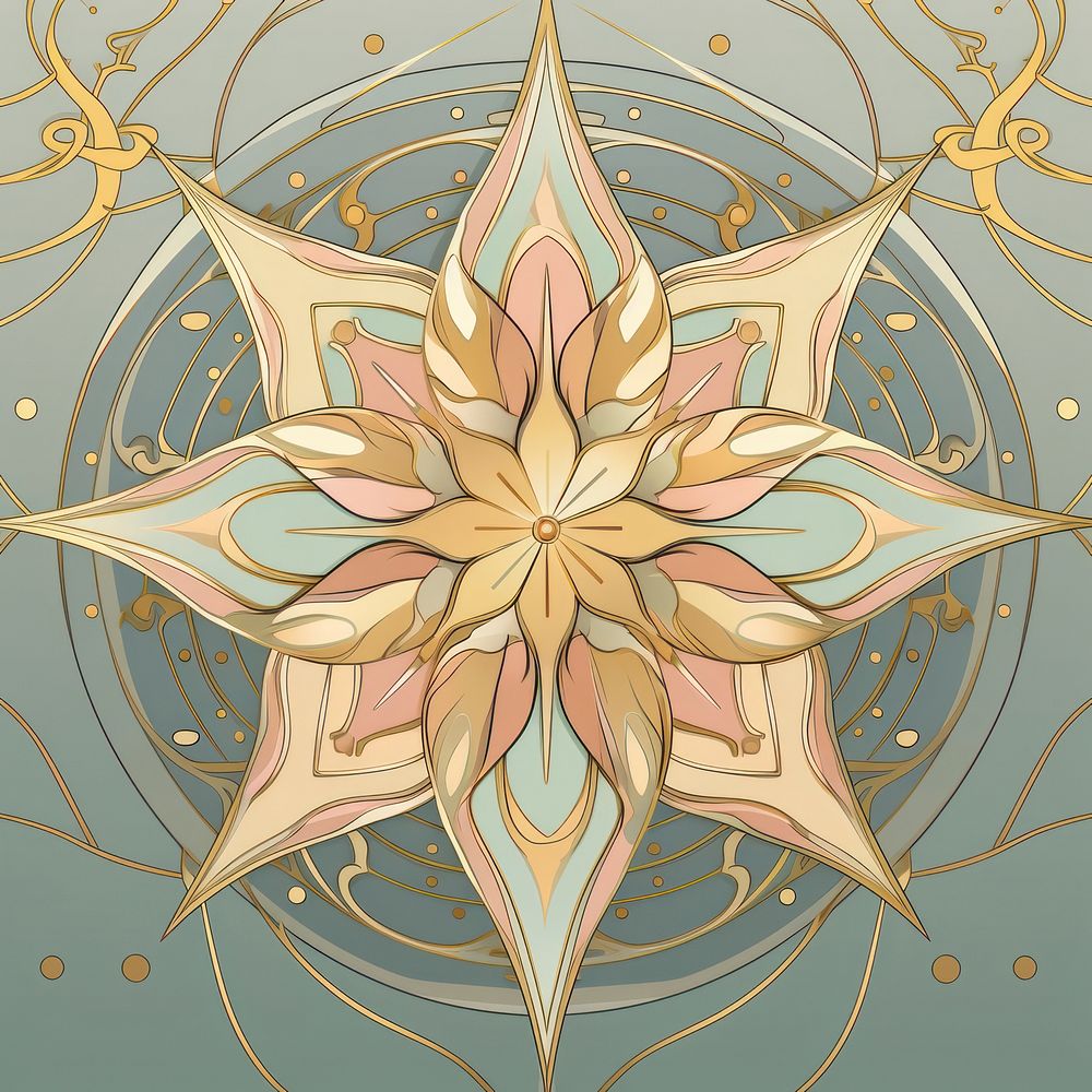 Star art pattern line. AI generated Image by rawpixel.