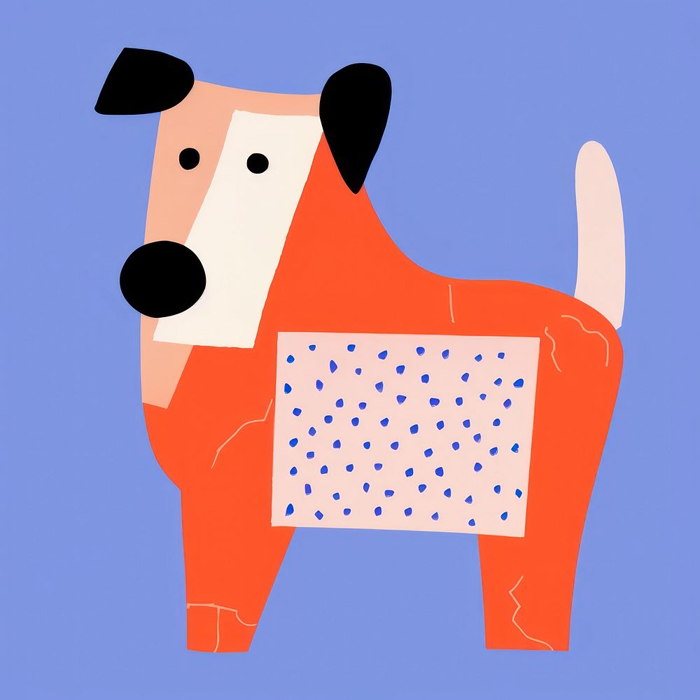 Dog terrier cartoon animal. AI generated Image by rawpixel.
