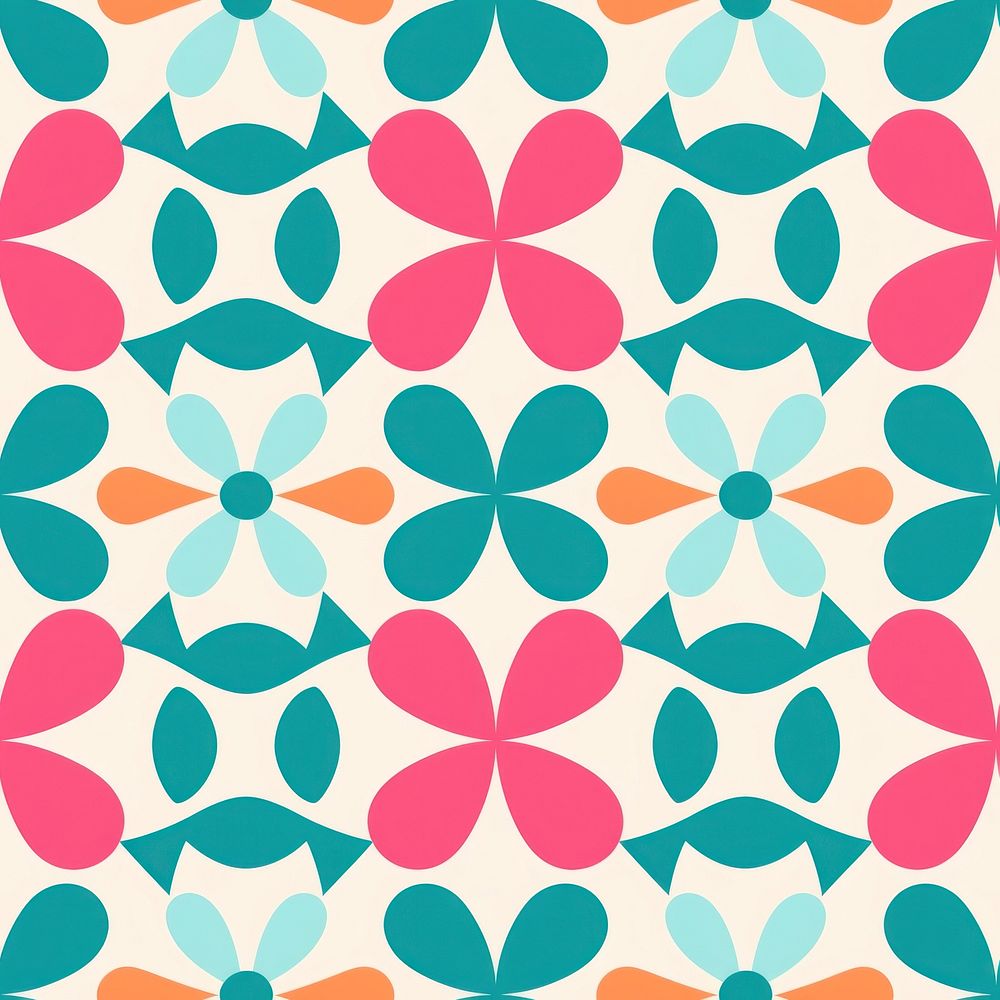 Flower pattern backgrounds kaleidoscope. AI generated Image by rawpixel.