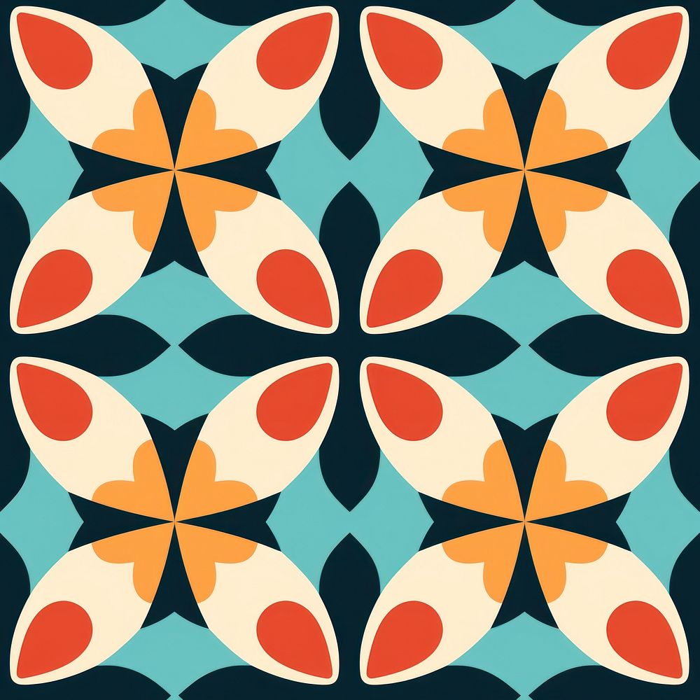 Flower pattern backgrounds tile. 