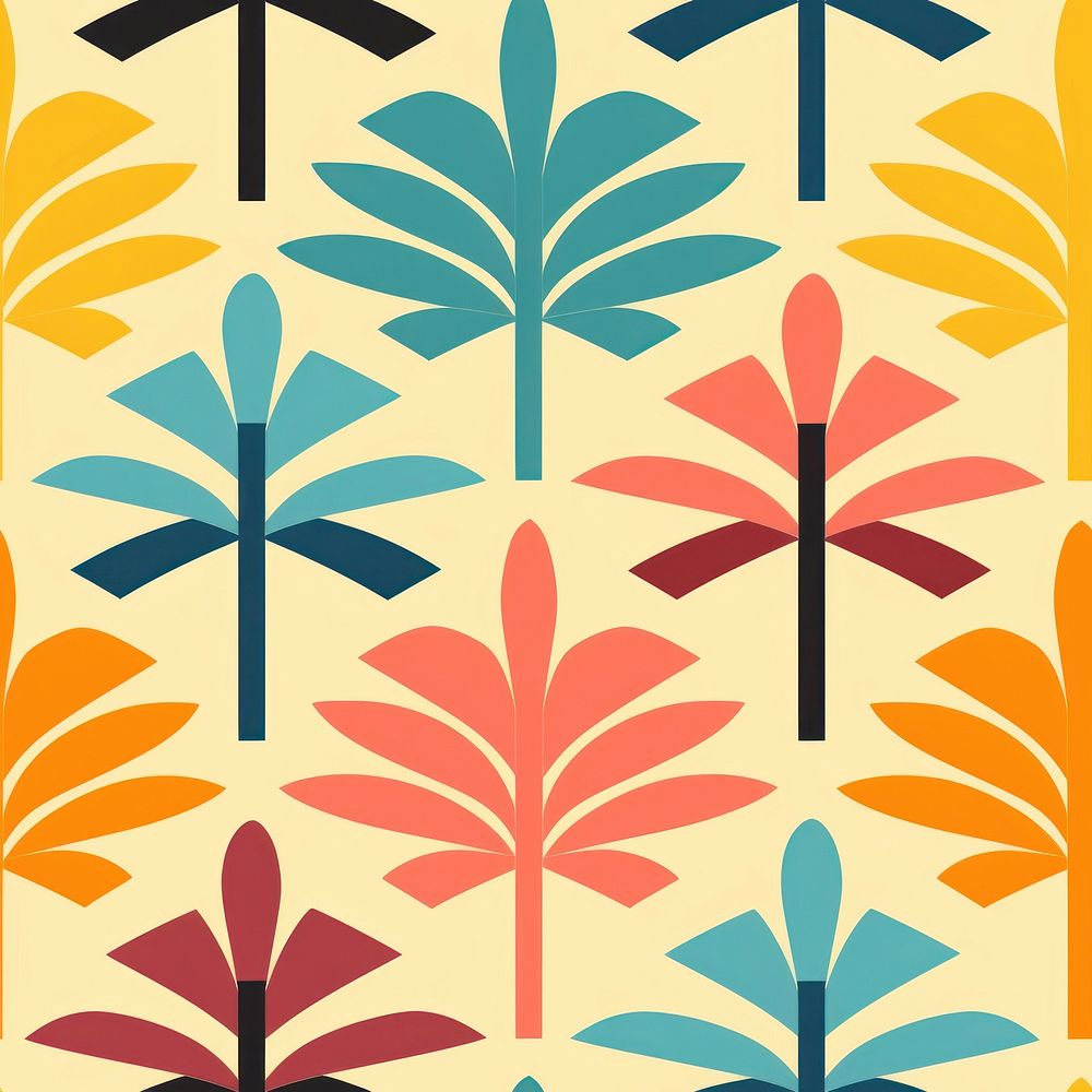 Palm tree pattern backgrounds art. 
