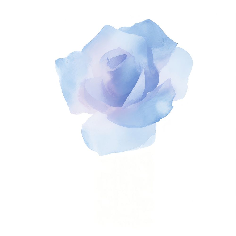 Blue rose flower petal white. AI generated Image by rawpixel.
