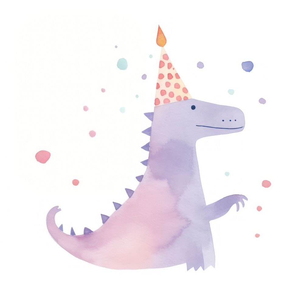 Dinosaur celebrating birthday animal representation celebration. AI generated Image by rawpixel.