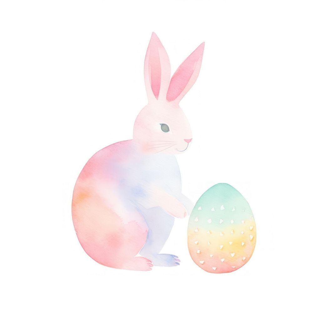 Easter bunny animal mammal egg. AI generated Image by rawpixel.
