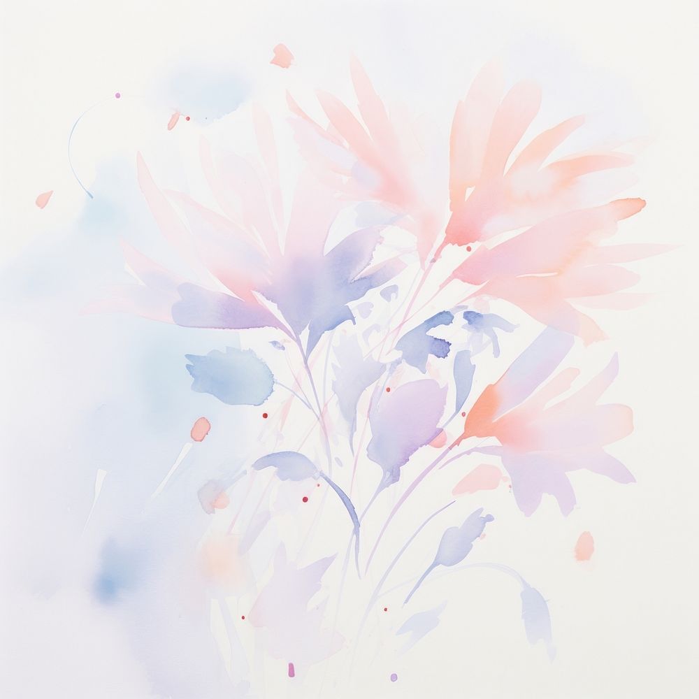 Flowers painting graphics pattern. AI generated Image by rawpixel.