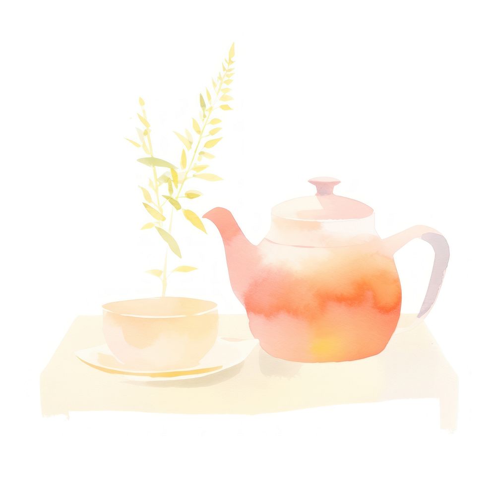 Japanese tea set teapot cup mug. AI generated Image by rawpixel.