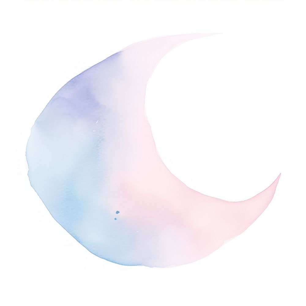 Moon nature night white background. AI generated Image by rawpixel.