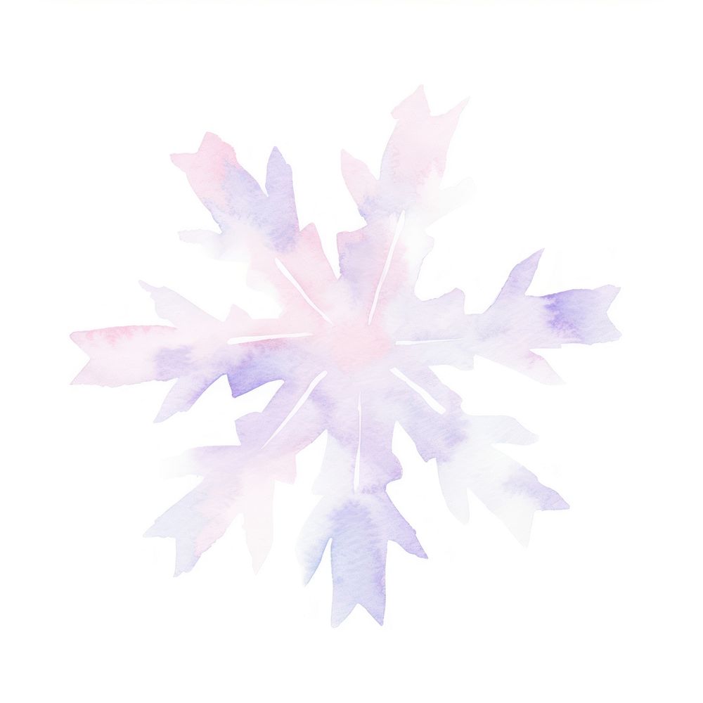 Snowflake leaf white background fragility. AI generated Image by rawpixel.