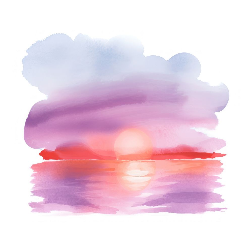 Sunset outdoors nature sky. AI generated Image by rawpixel.