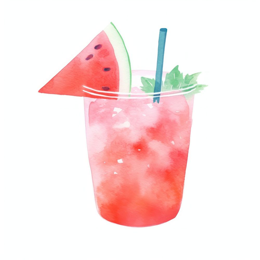 Watermelon smoothie cocktail fruit drink. AI generated Image by rawpixel.