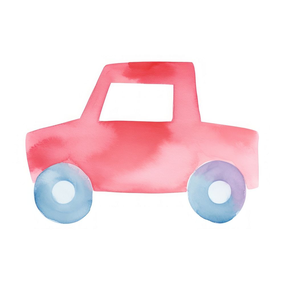Toy car white background vehicle cartoon. AI generated Image by rawpixel.