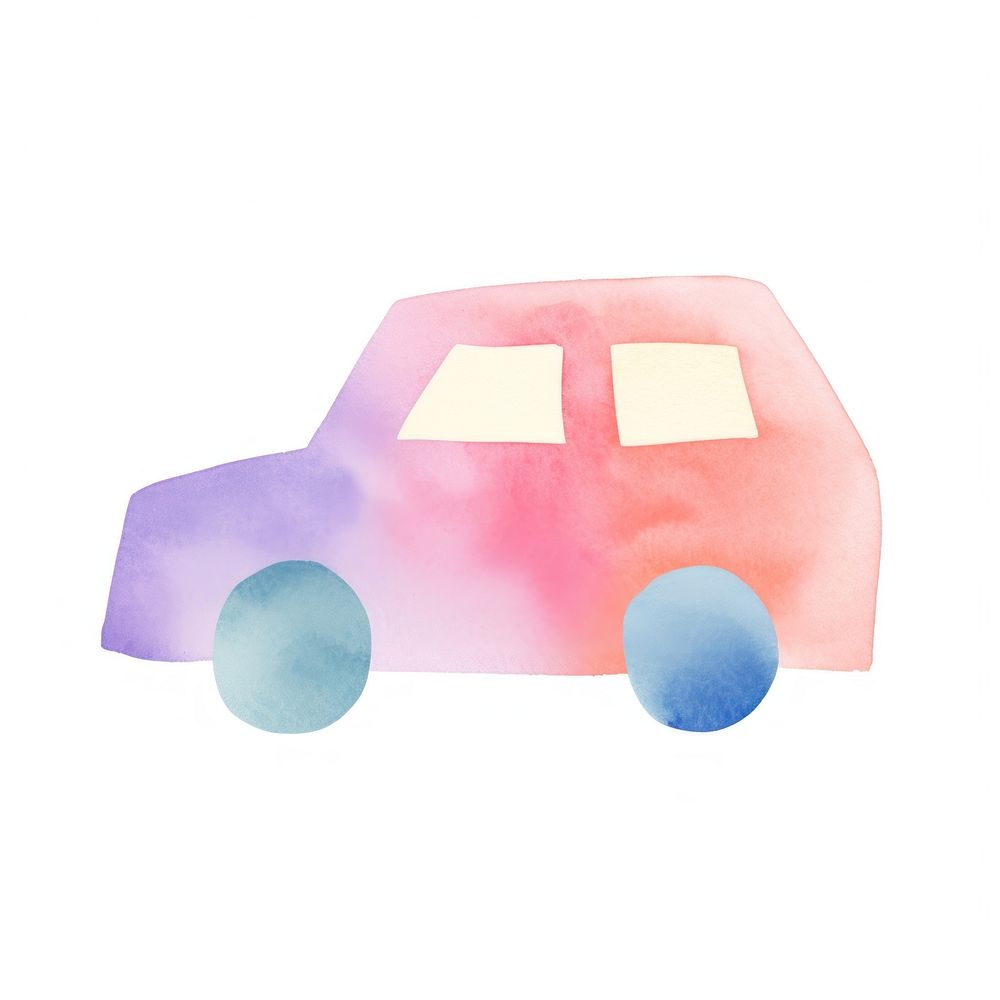 Toy car white background vehicle traffic. AI generated Image by rawpixel.
