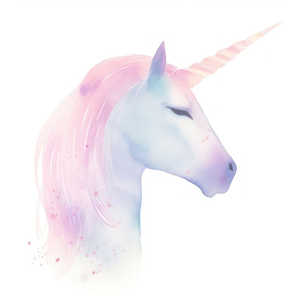 Unicorn animal mammal horse. AI generated Image by rawpixel.