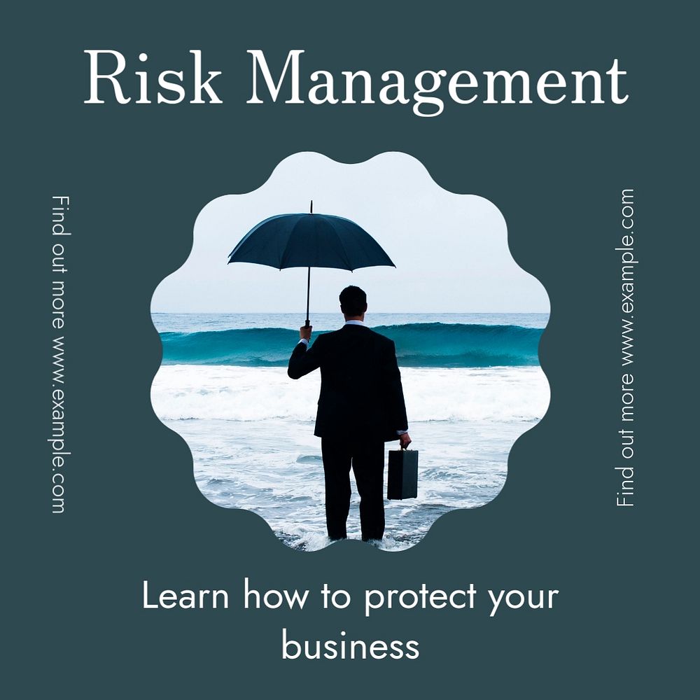 Risk management Instagram post template