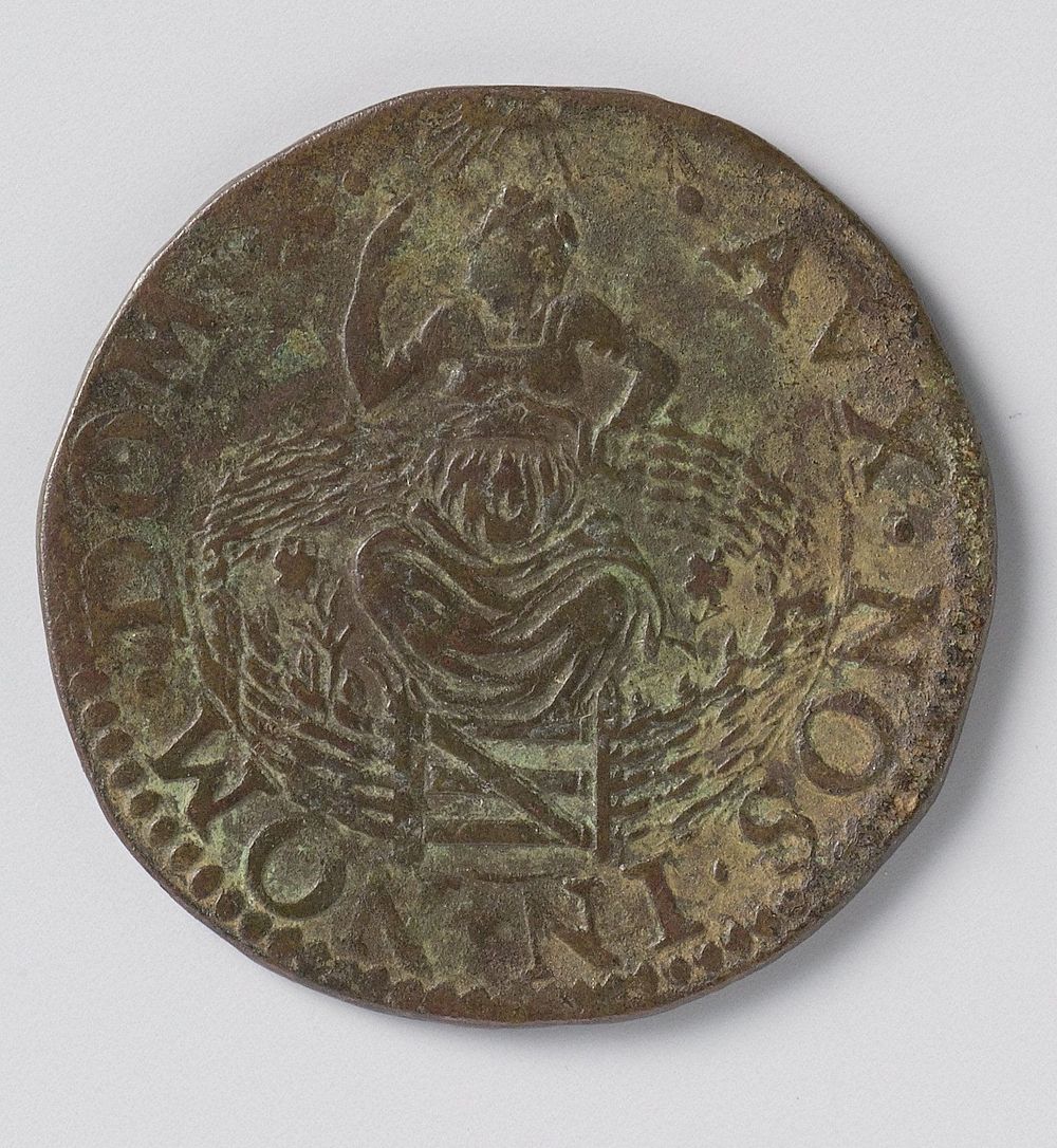 Hollandse munt of duit (c. 1590 - c. 1596) by anonymous