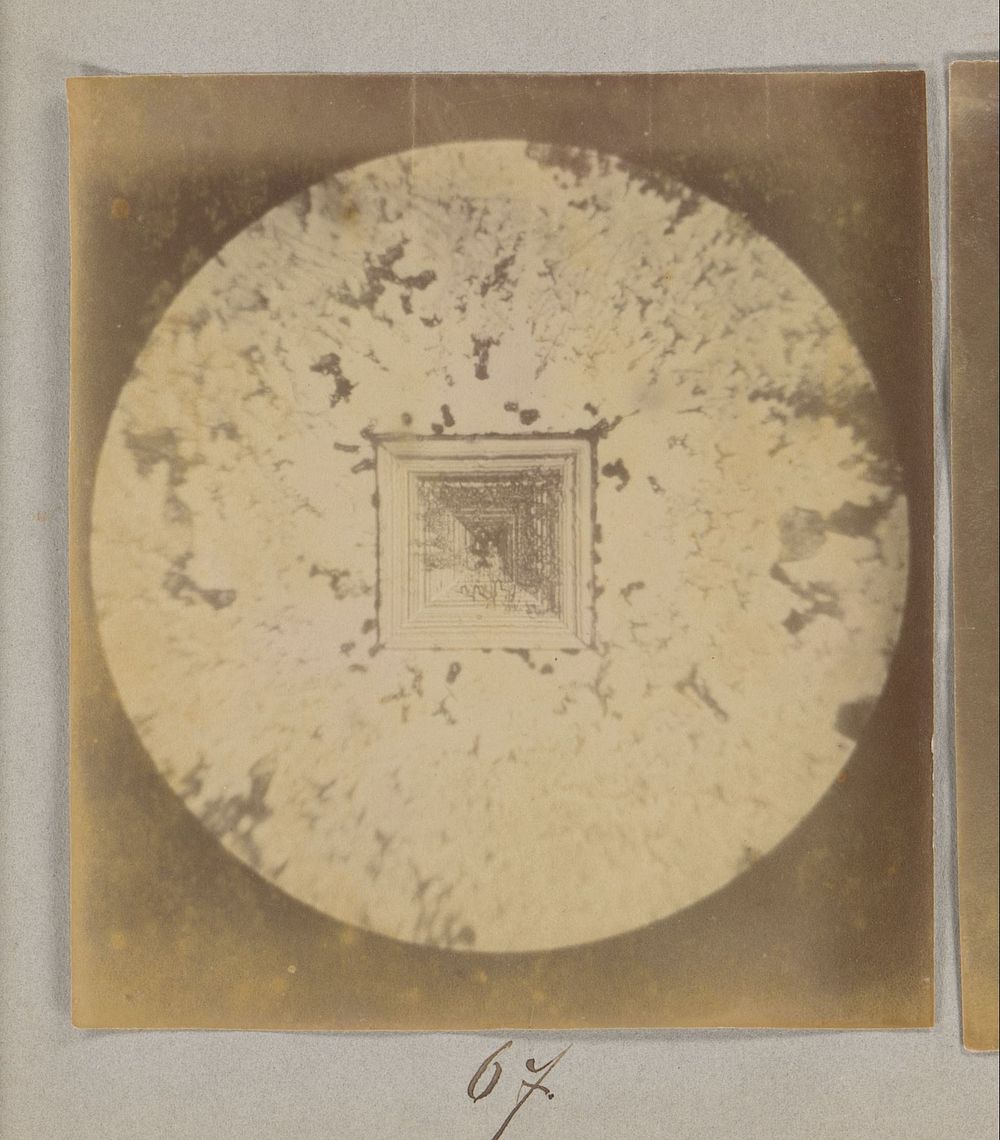 Microscopische opname van natriumchloride, zestig keer vergroot (1887 - 1888) by Marinus Pieter Filbri