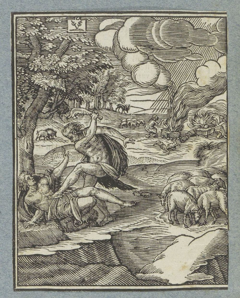 Kaïn doodt Abel (1645 - 1646) by Christoffel van Sichem II, Christoffel van Sichem III and Pieter Jacobsz Paets