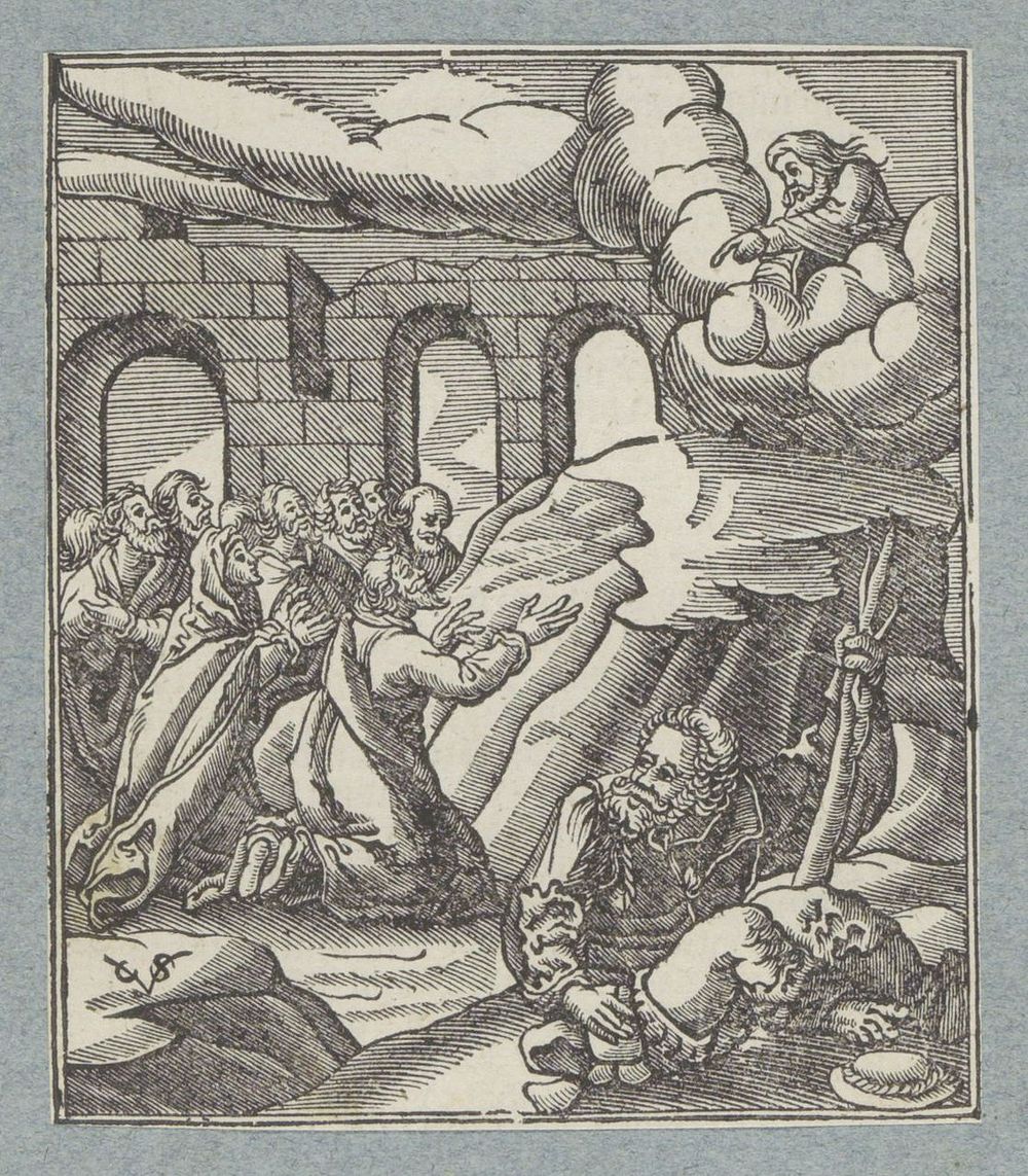 Hulpgeroep van Israëlieten gehoord door God de Vader (1645 - 1646) by Christoffel van Sichem II, Christoffel van Sichem III…
