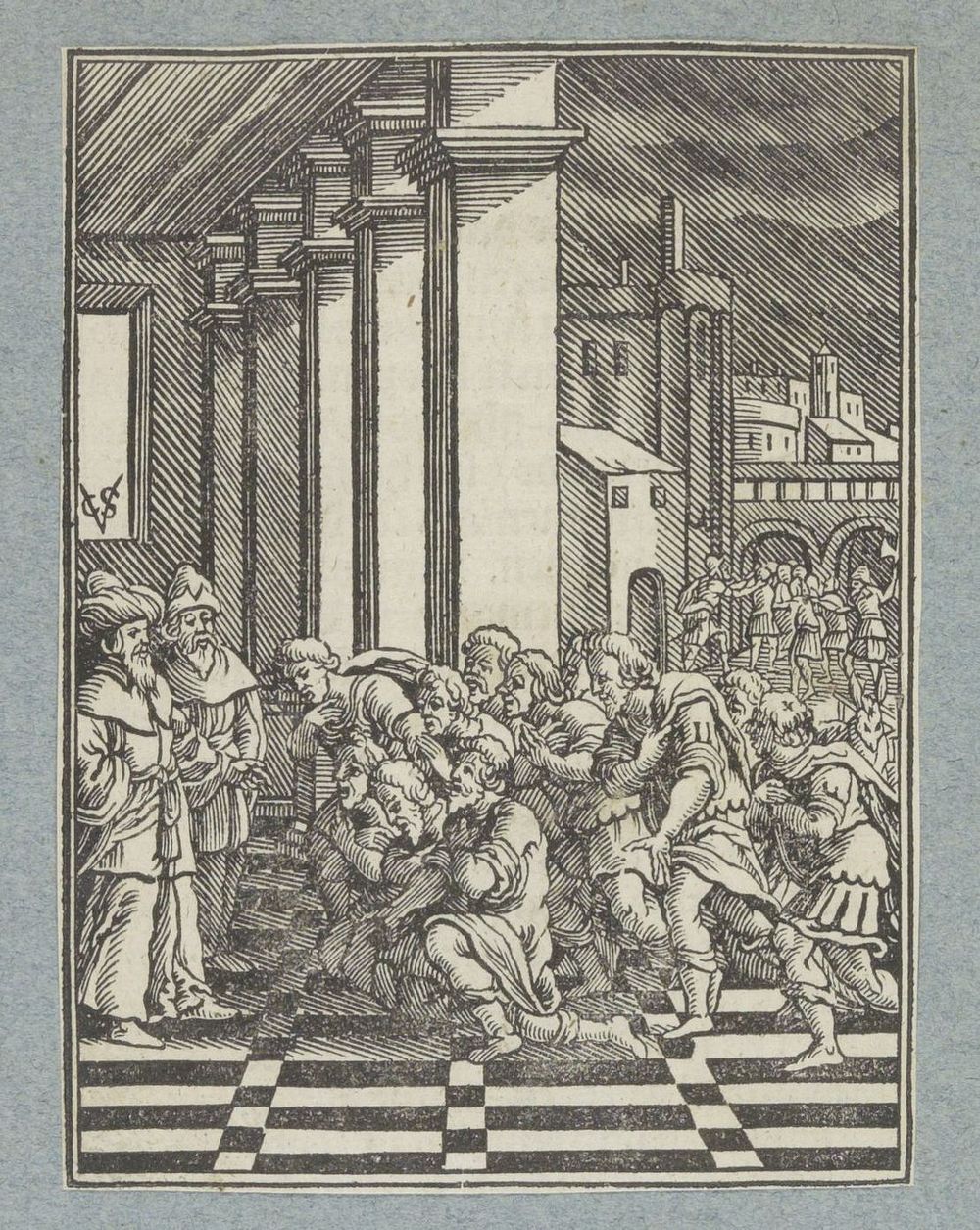 Jozefs broers knielen voor hem in Egypte (1645 - 1646) by Christoffel van Sichem II, Christoffel van Sichem III and Pieter…