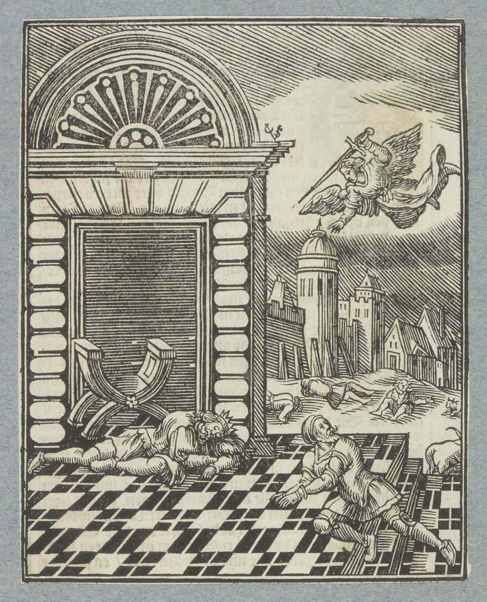 Tiende plaag van Egypte (1645 - 1646) by Christoffel van Sichem II, Christoffel van Sichem III and Pieter Jacobsz Paets