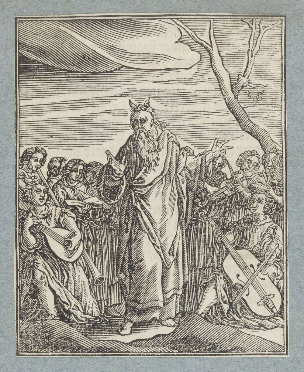 Mozes en de Israëlieten heffen een danklied aan (1645 - 1646) by Christoffel van Sichem II, Christoffel van Sichem III and…
