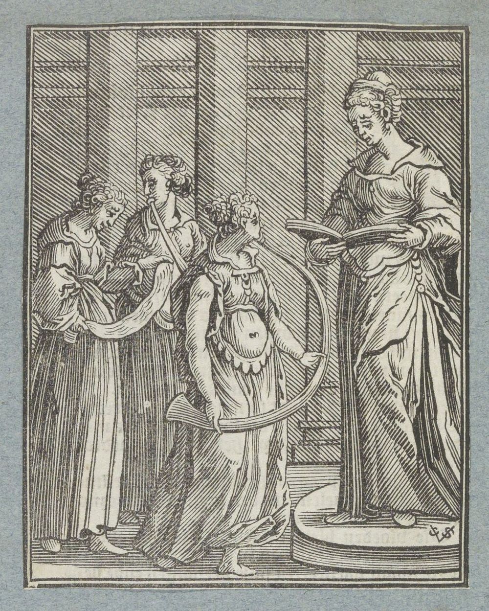 Zingende en musicerende vrouwen (1645 - 1646) by Christoffel van Sichem II, Christoffel van Sichem III and Pieter Jacobsz…