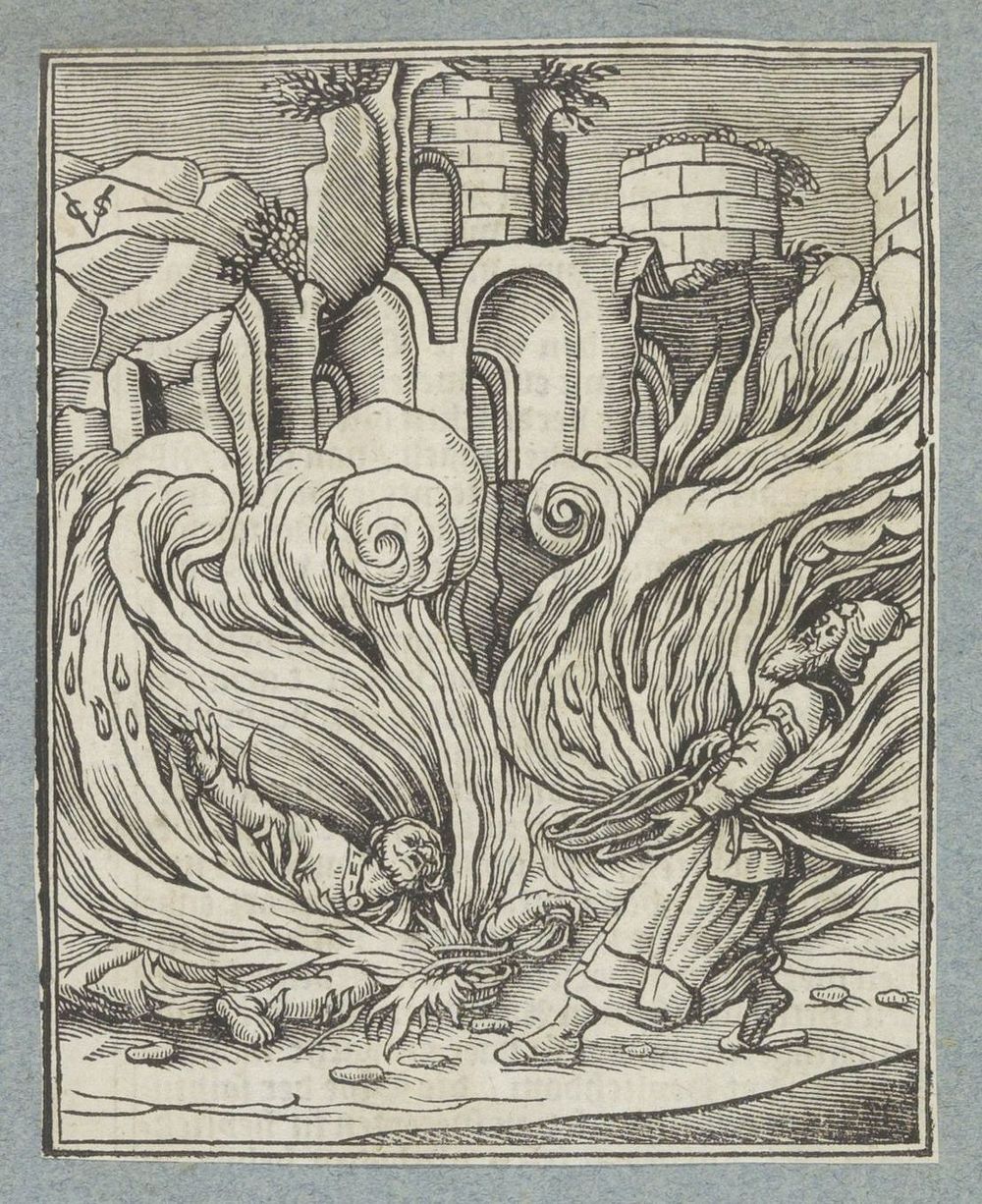 Nadab en Abihu gedood door vlammen (1645 - 1646) by Christoffel van Sichem II, Christoffel van Sichem III, Veit Rudolf…