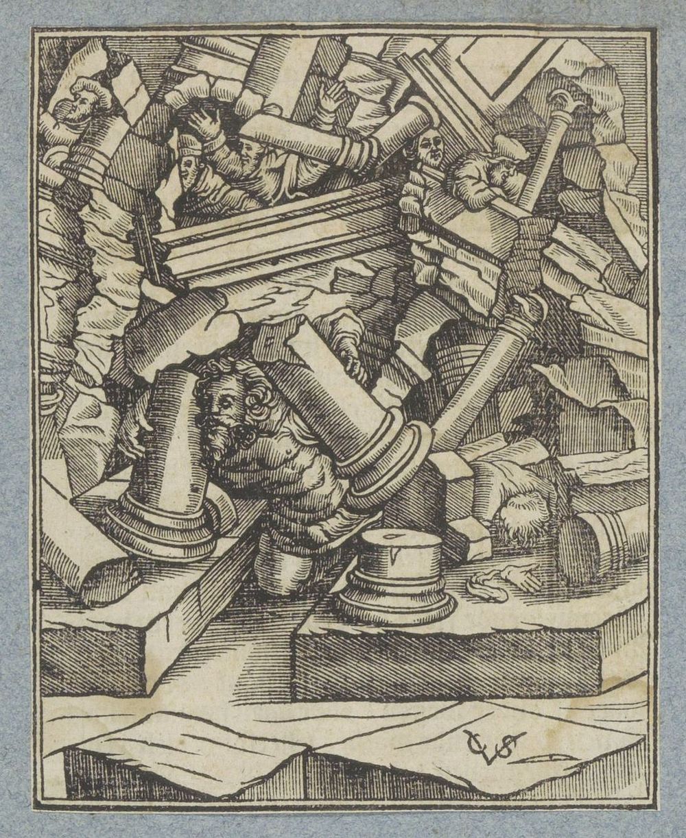 Simsons dood (1645 - 1646) by Christoffel van Sichem II, Christoffel van Sichem III and Pieter Jacobsz Paets