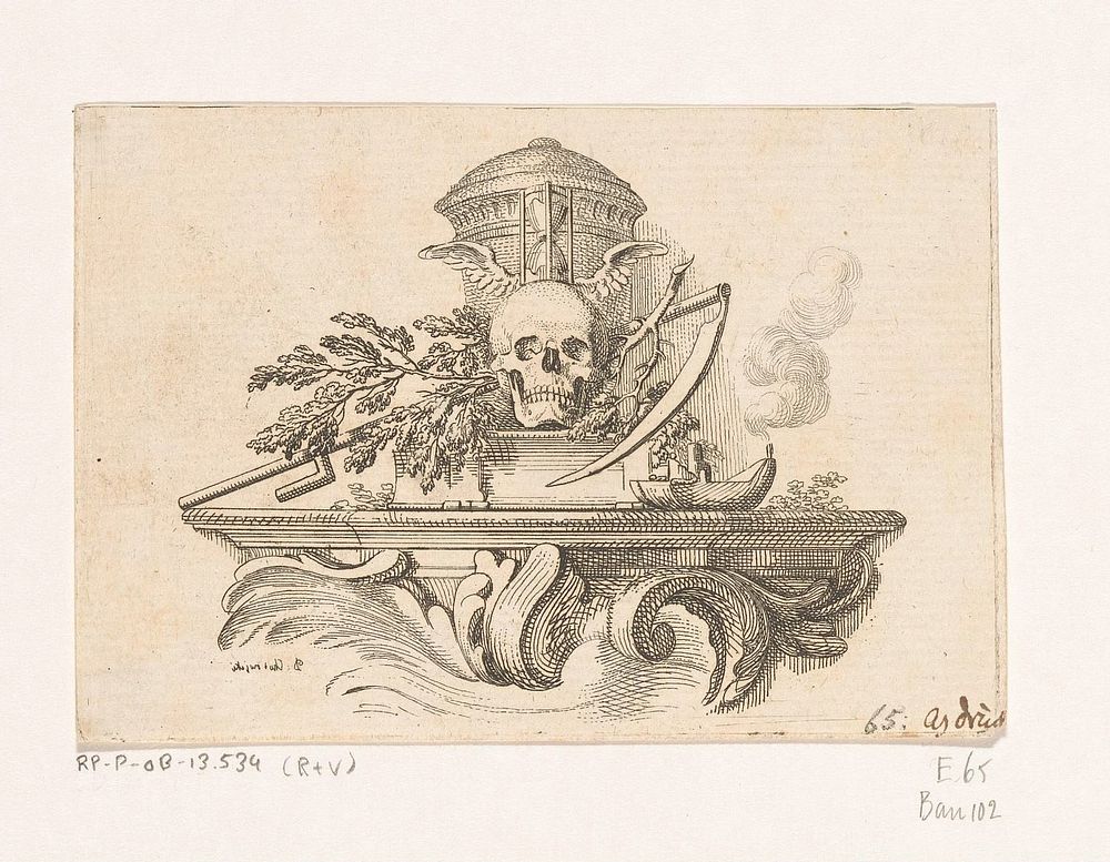 Vanitassymbolen (1770) by Daniel Nikolaus Chodowiecki, Daniel Nikolaus Chodowiecki and Johann Freiherr von Labes