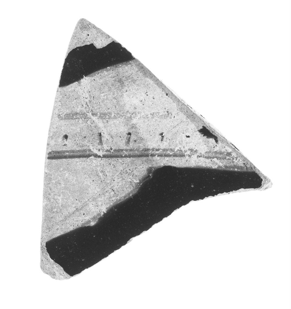 Etruscan Black-Figure Vase Fragment