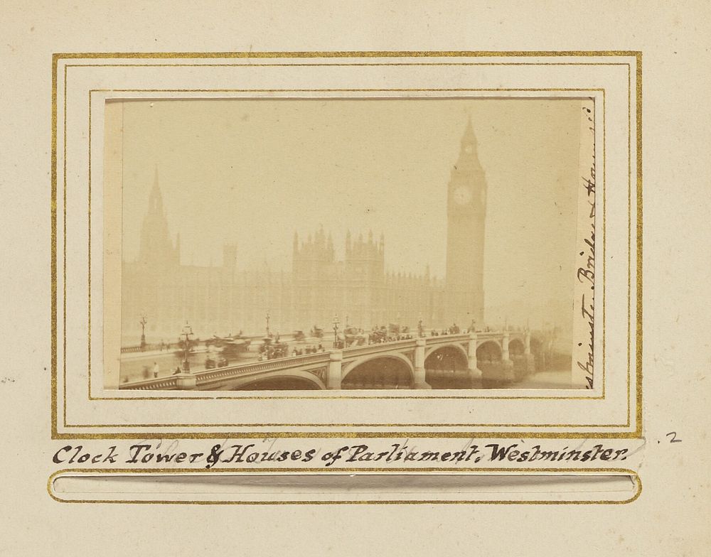 Westminster Bridge & Houses of Parlia[ment] by Valentine Blanchard