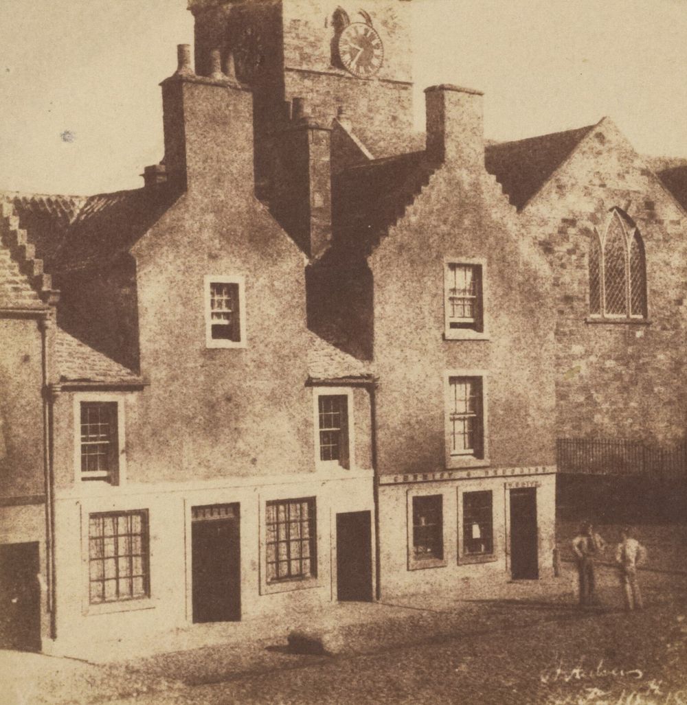Old Houses and Town Church, St. Andrews. by Hill and Adamson