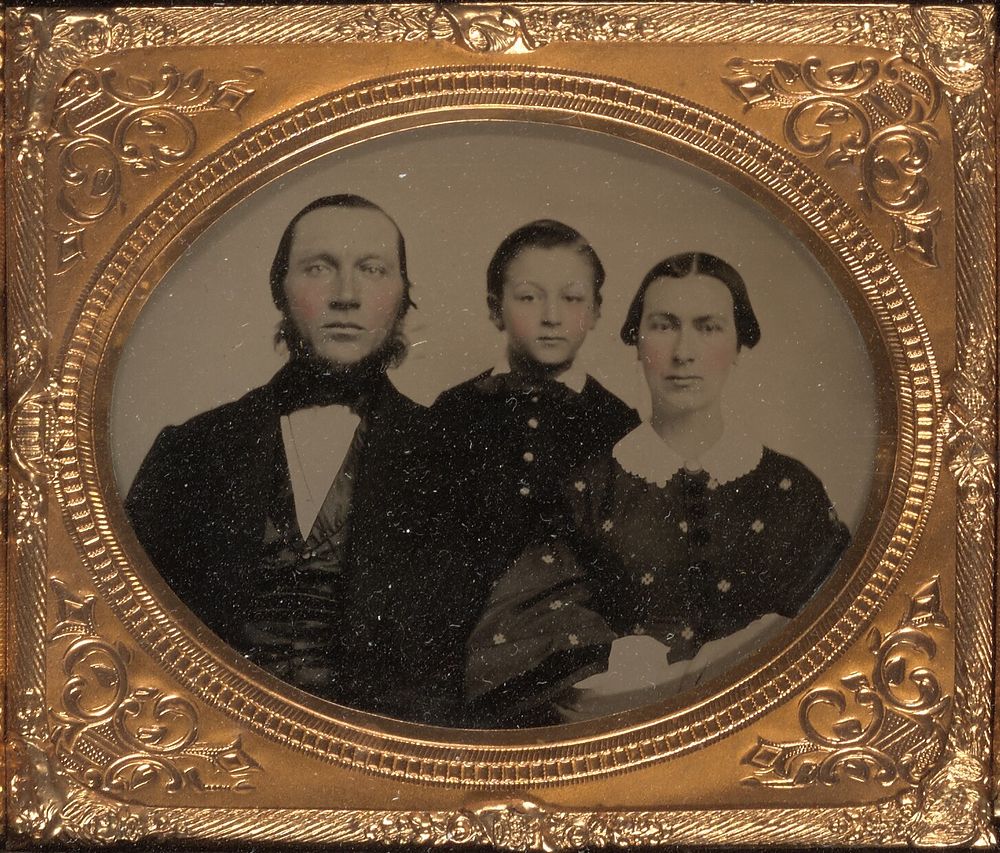 Family portrait of three members