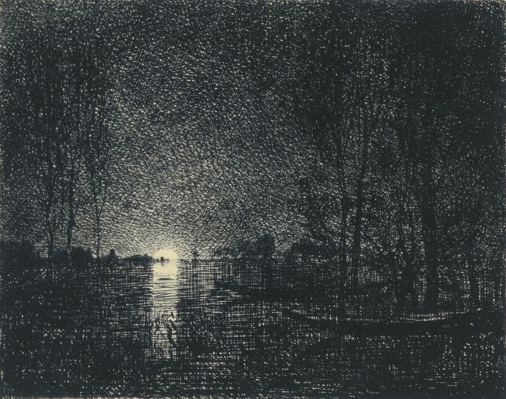 Effet de Nuit by Charles François Daubigny