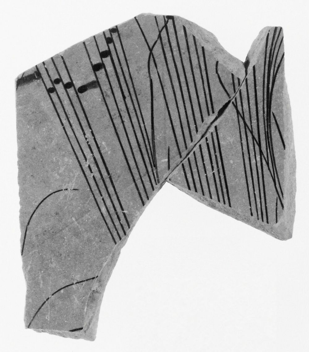 Attic Red-Figure Stamnos Fragment (comprised of 2 Joined Fragments) by Kleophrades Painter