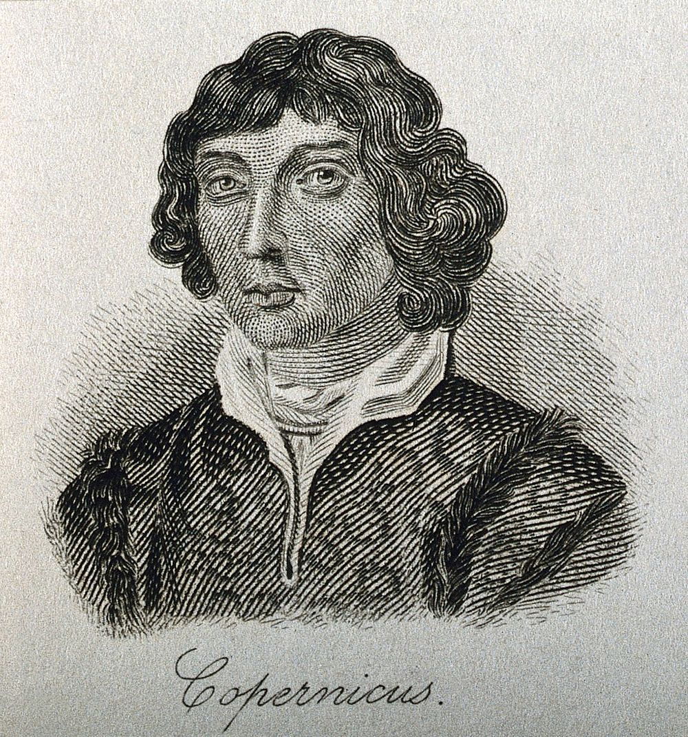 Nicolaus Copernicus. Line engraving.