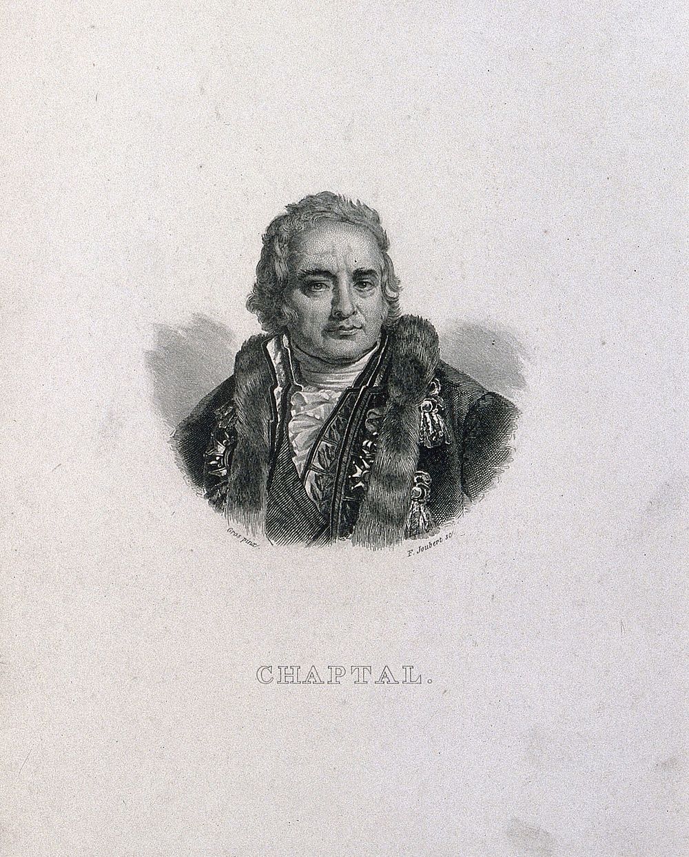 Jean-Antoine-Claude Chaptal, Comte de Chanteloup. Engraving by F. Joubert after A. J. Gros.