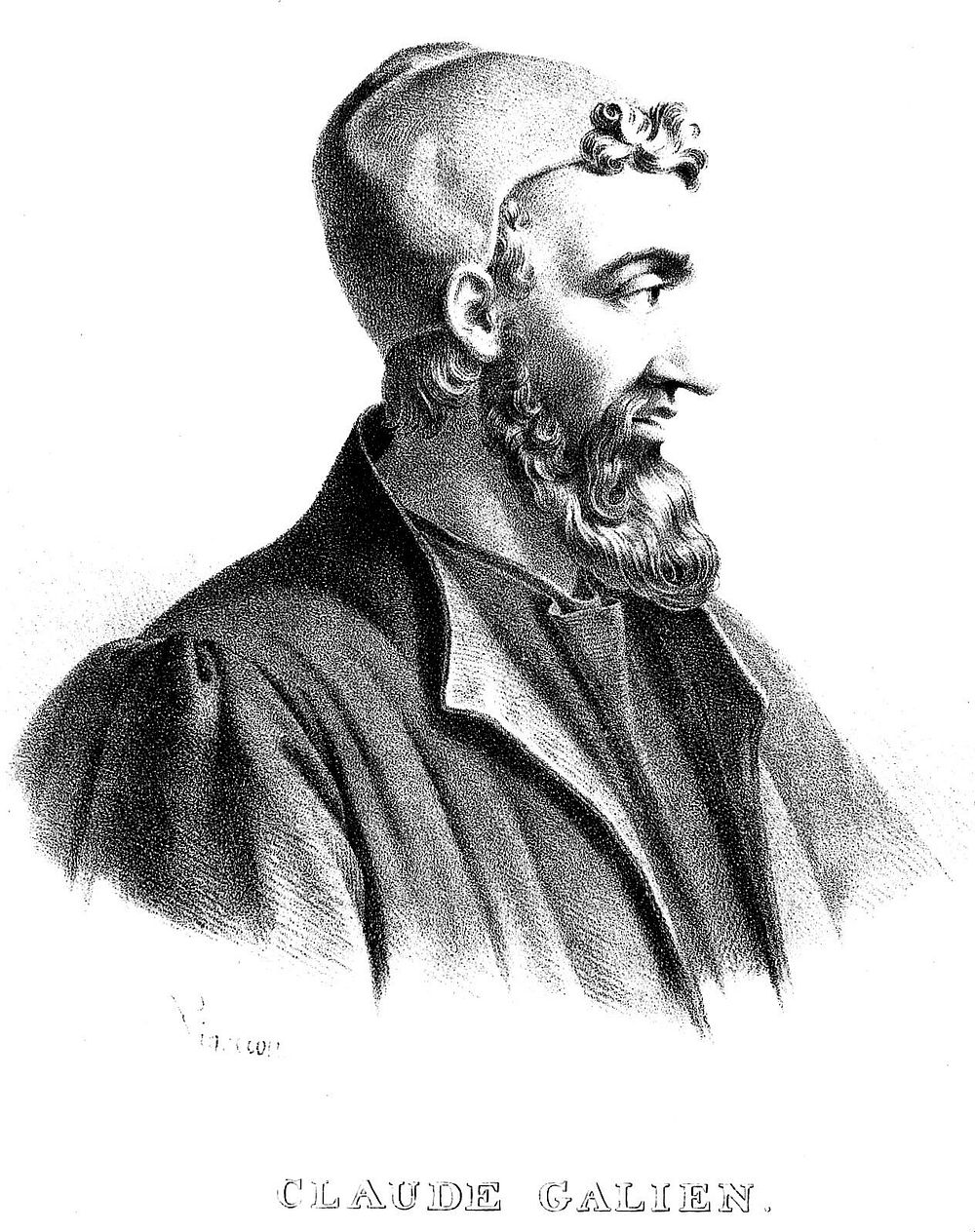 Galen. Lithograph by P. R. Vignéron.