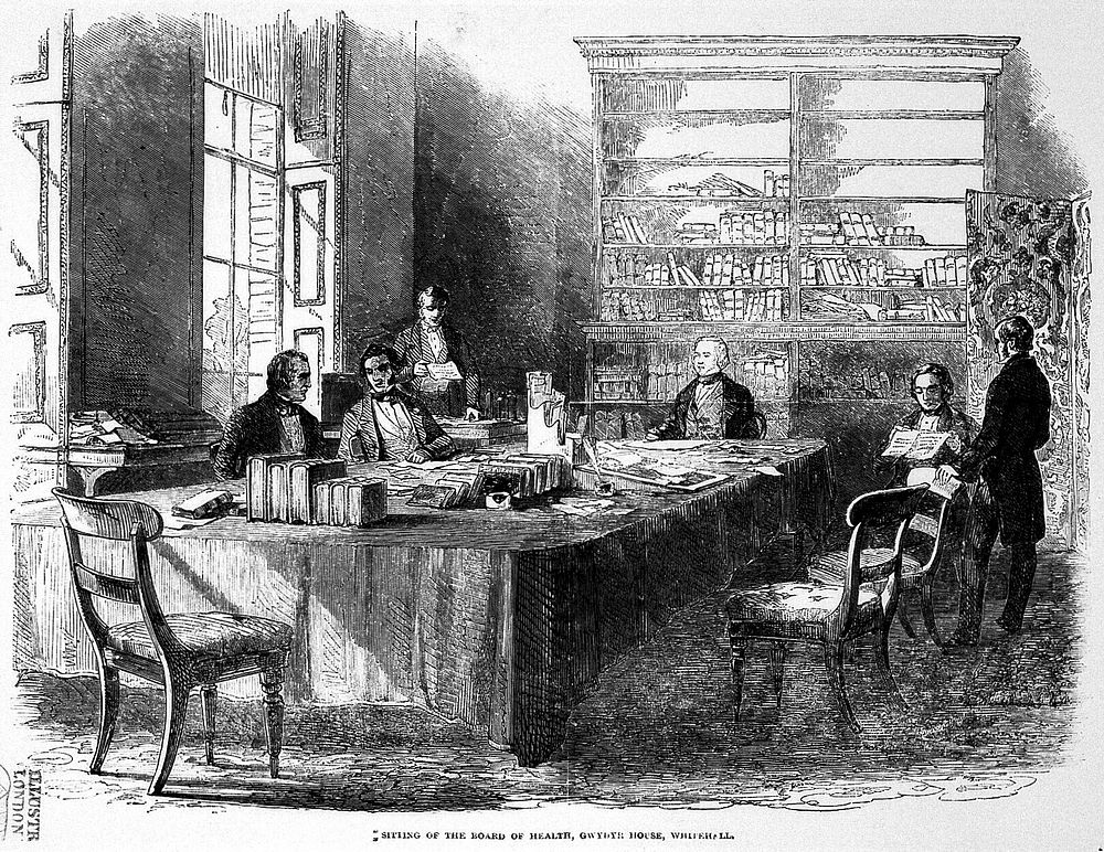 Sitting of General Board of Health, Whitehall, 1846