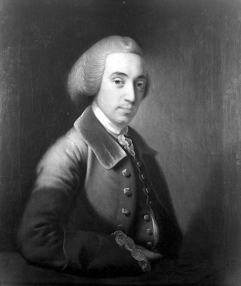 Richard Wright (1730-1814), surgeon of Derby. Oil painting by Joseph Wright of Derby, ca. 1753.
