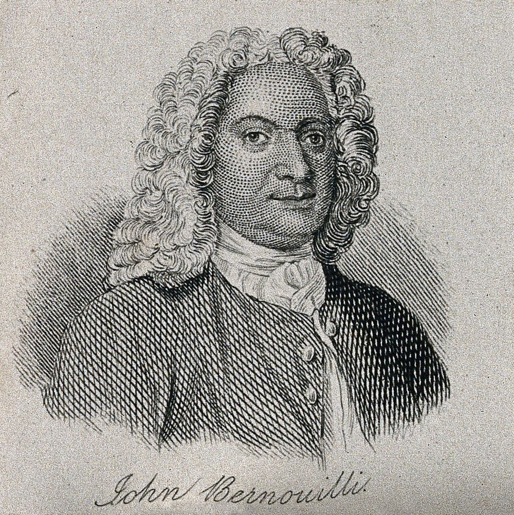 Johann Bernoulli. Line engraving.