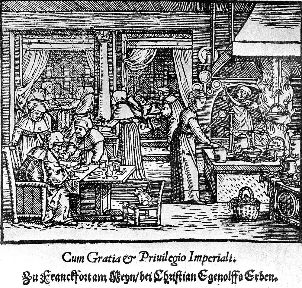 Interior scene, 16th century hospital