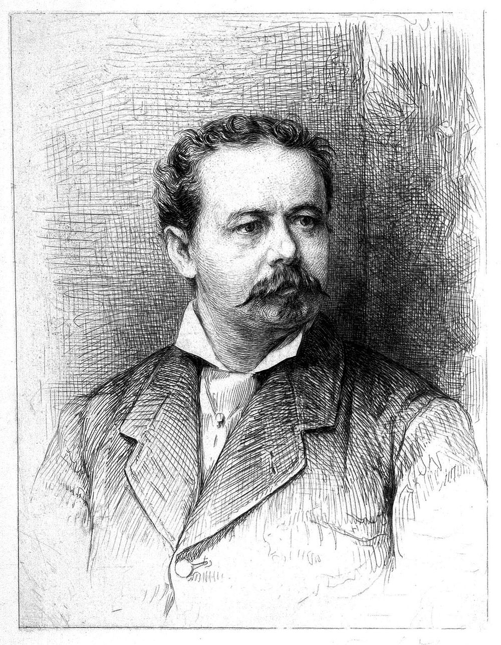 Georg Reuling. Etching by W. Unger.
